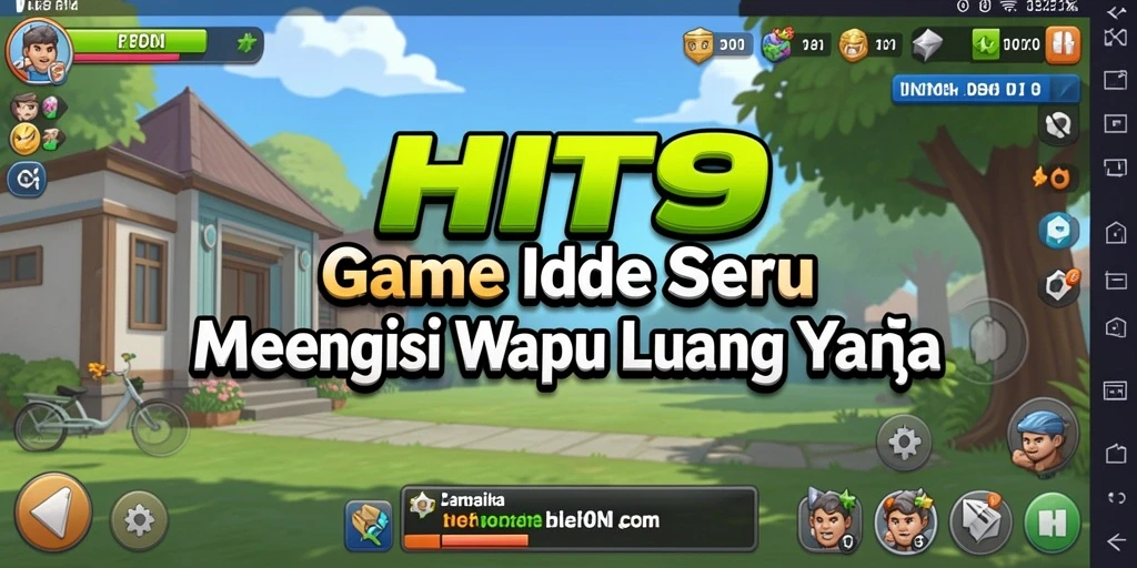 Screenshot gameplay HIT9 menampilkan interaksi karakter dalam mode Idle.
