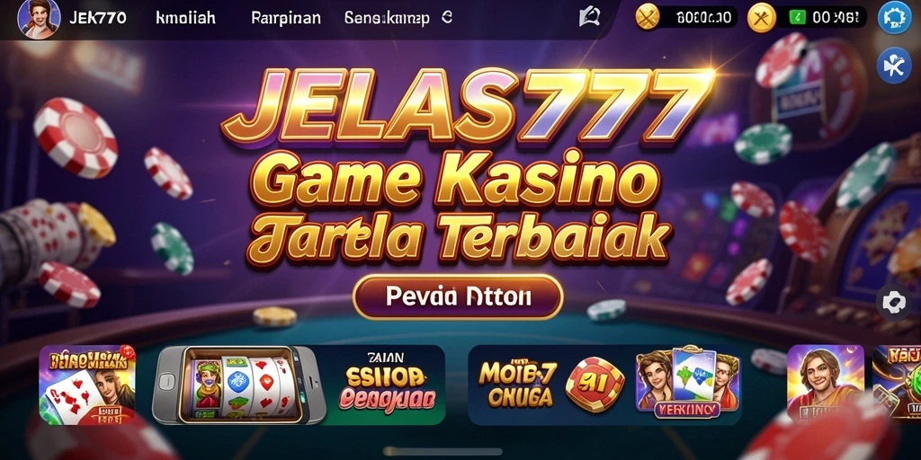 Tampilan gameplay yang menarik di JELAS777 dengan berbagai permainan kasino.
