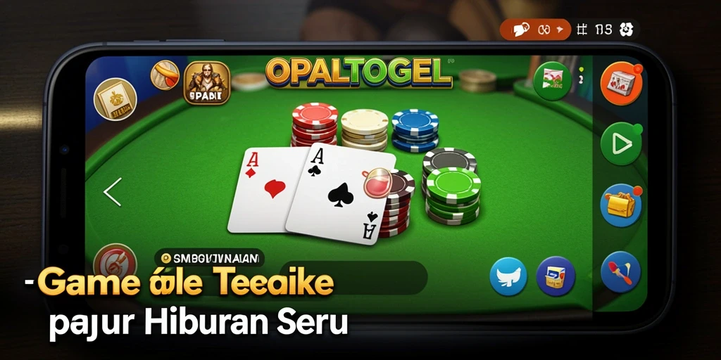 Tampilan gameplay seru OPALTOGEL dengan aksi kartu Gaple.