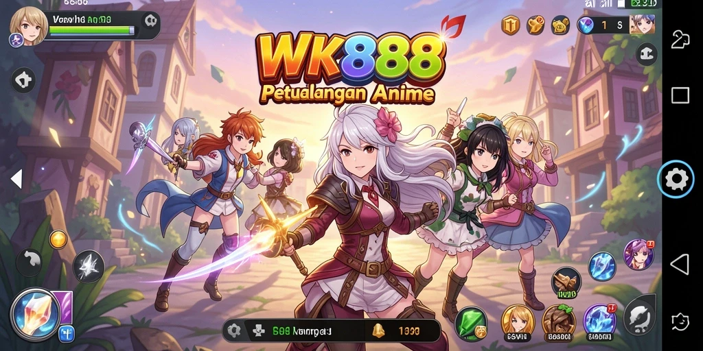 Tampilan gameplay <strong>WK888</strong> yang menakjubkan dan penuh aksi Anime.